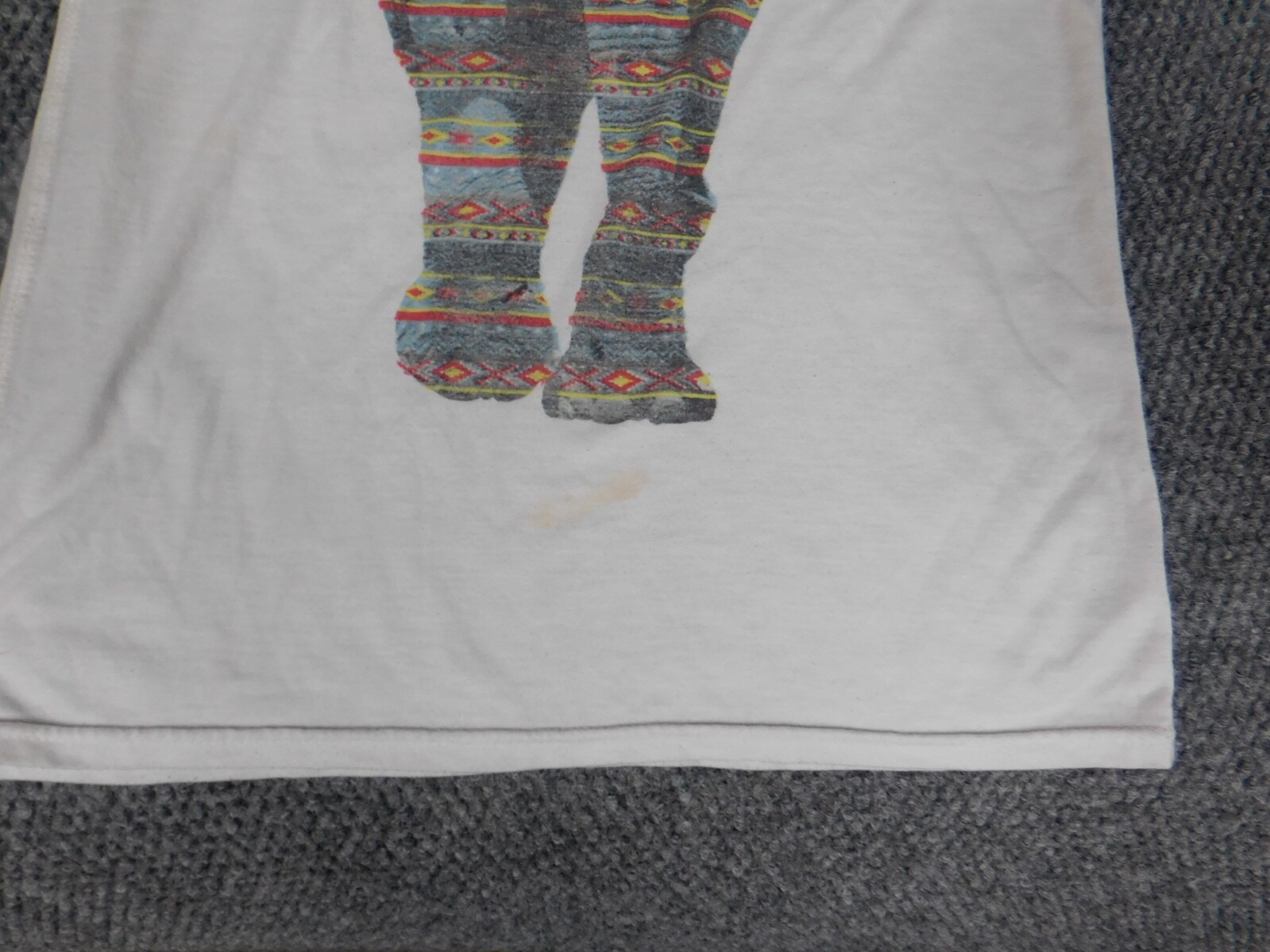 Russell Mens Shirt Small White elephant stretch graphic gallery