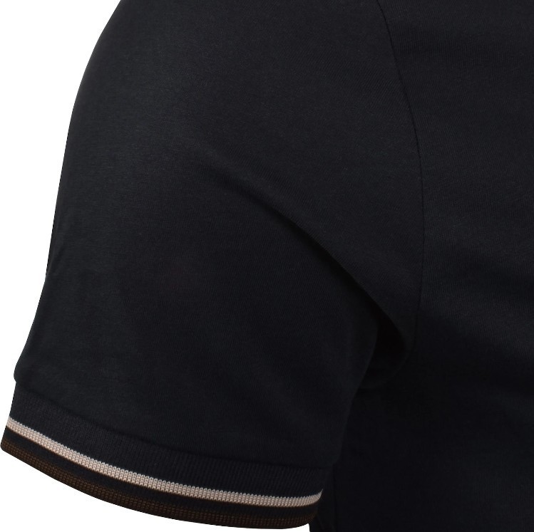 FRED PERRY TWIN TIPPED T-SHIRT NAVY/WARM OAT/BURNT TOBACCO 2XL RRP £50 BNWT gallery
