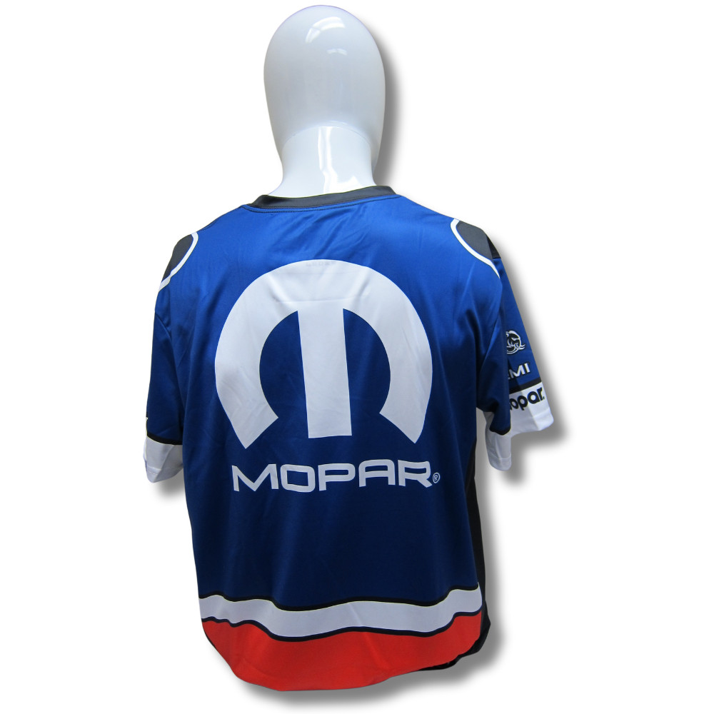 Mopar Logo Blue Racing Jersey T-Shirt Sublimated Print Official Licensed gallery