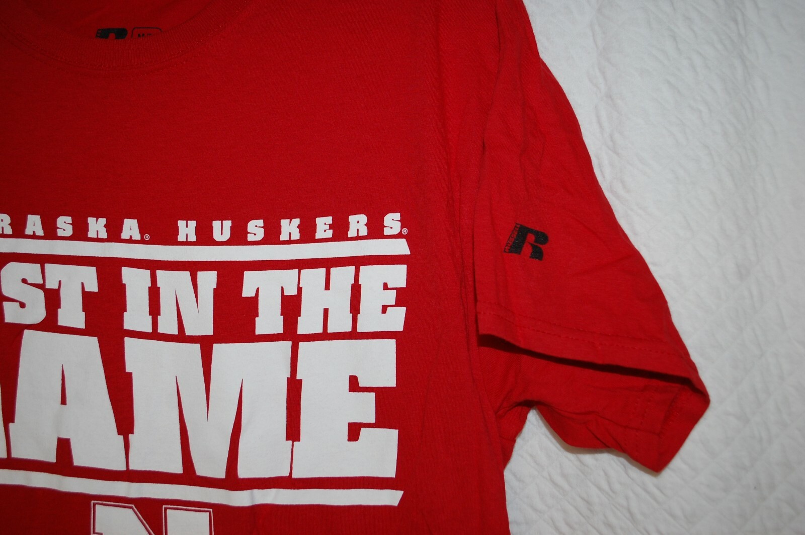 Mens S/S Red T-Shirt NEBRASKA HUSKERS Best in the Game S 34-36 M 38-40 L 42-44 gallery