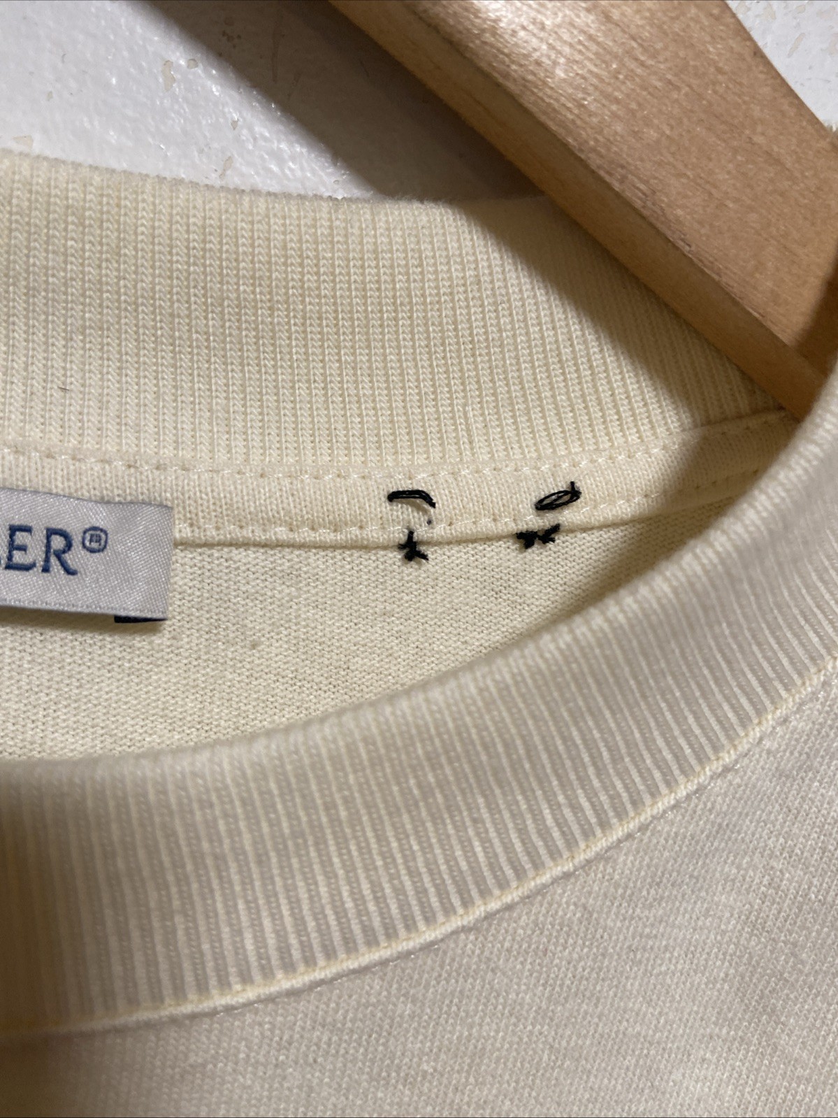 NewNT. MONCLER Patch Logo T-Shirt Tee Off White PALM ANGELS Classic Men's Sz 8 L gallery
