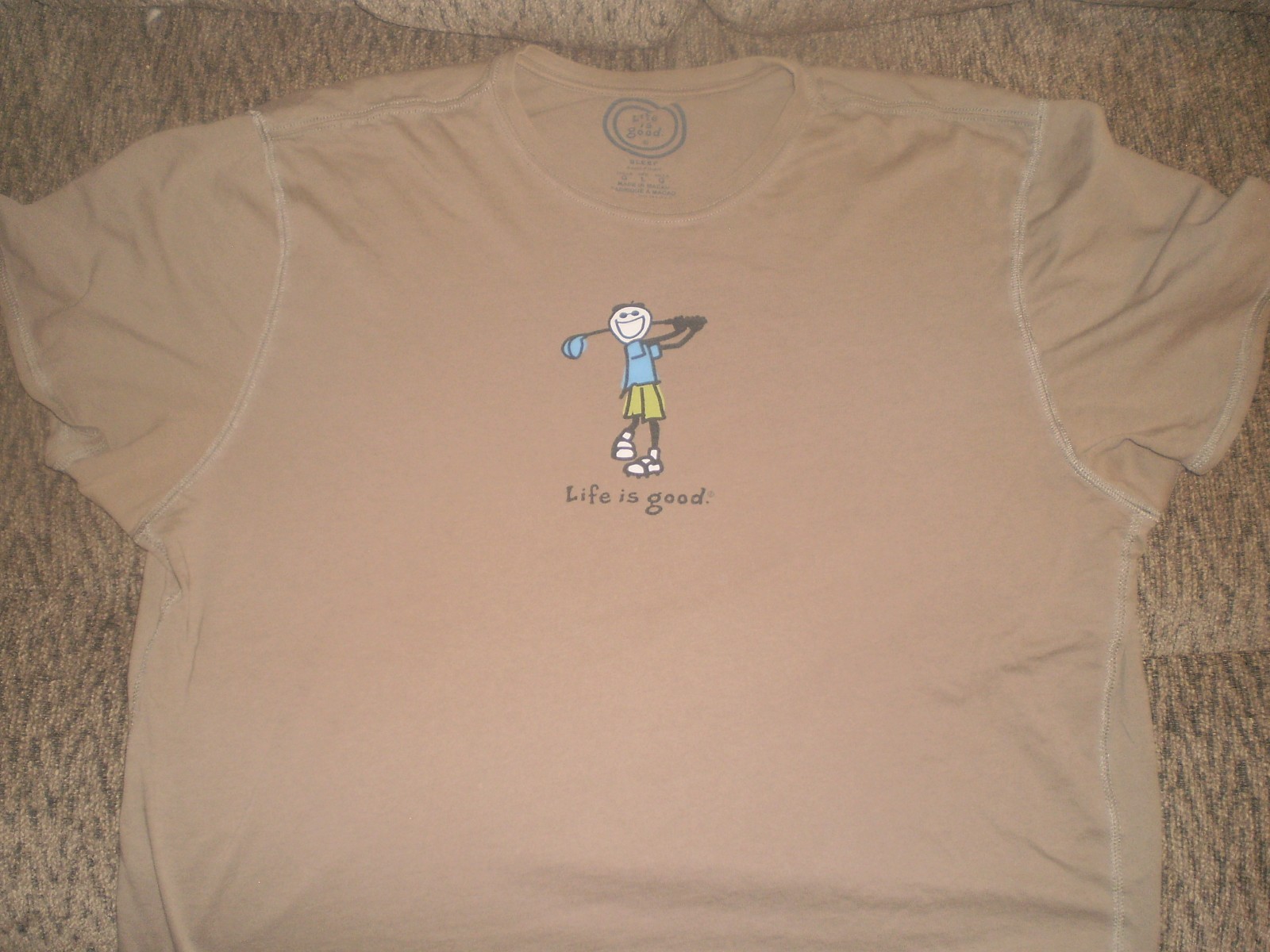 Life Is Good semi-fitted sleep shirt unisex size large gallery