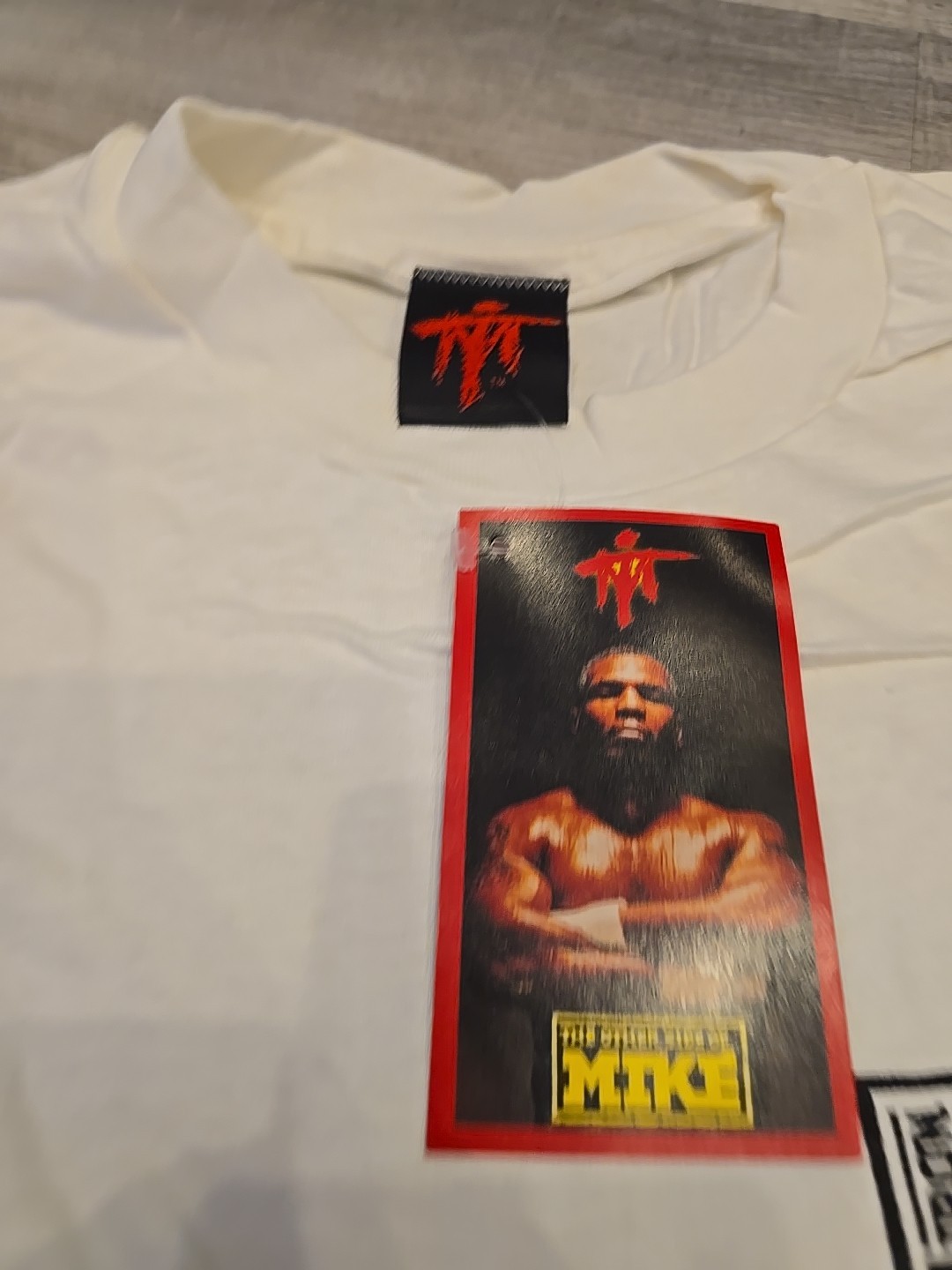 Mike TYSON I won the heavyweight title at 20 Single Stich DEADSTOCK MT Shirt 90s gallery