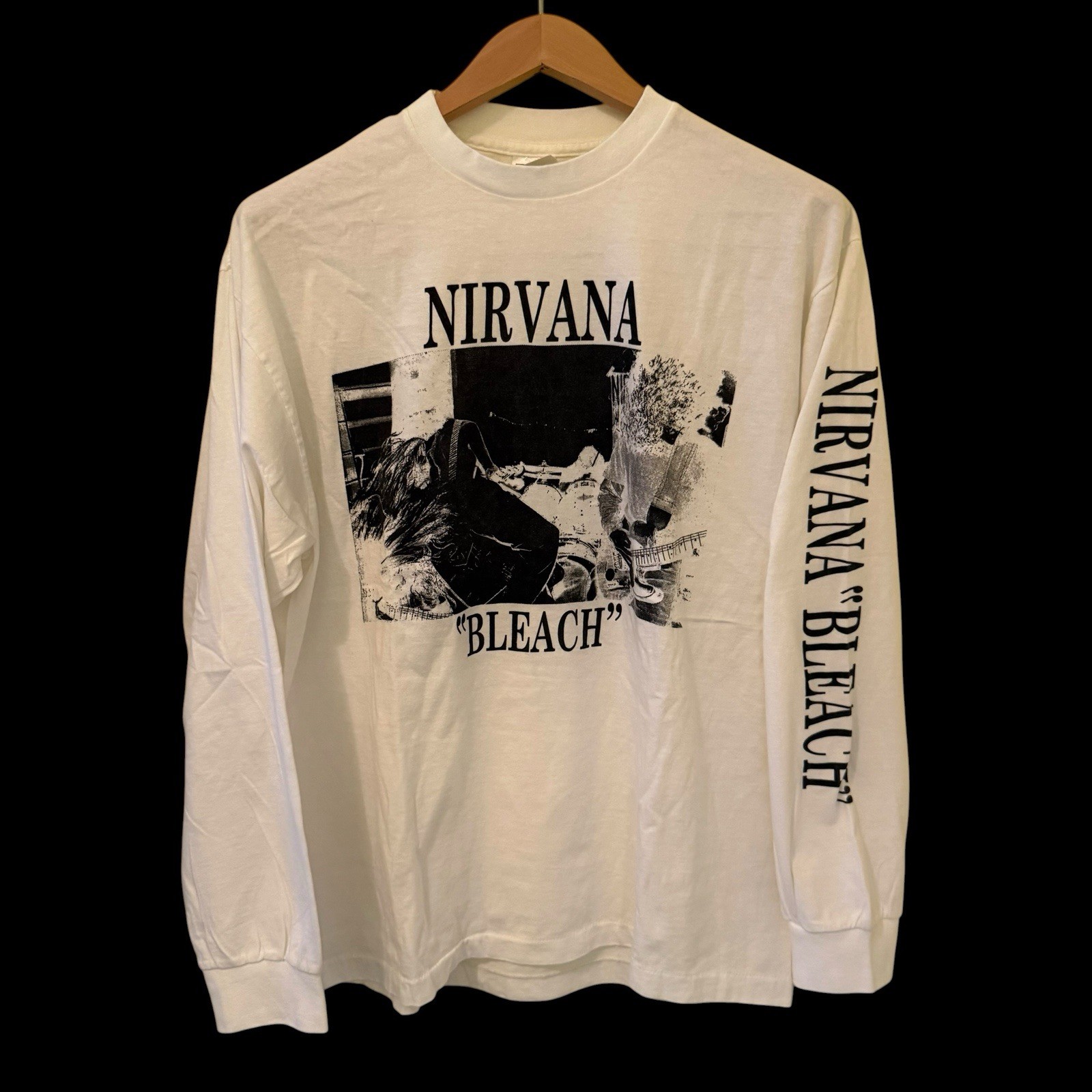 Nirvana BLEACH VTG Kurt Cobain Sub Pop Long Sleeve Grunge Band XL Shirt REPRINT gallery
