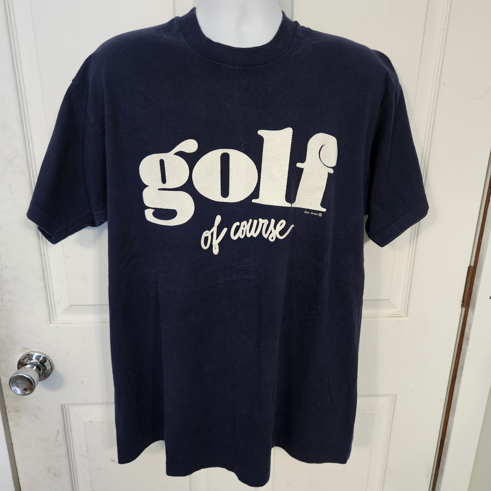 Vintage Single Stitch Golf Shirt Mac Birdie Brand Size XL Golf Of Course