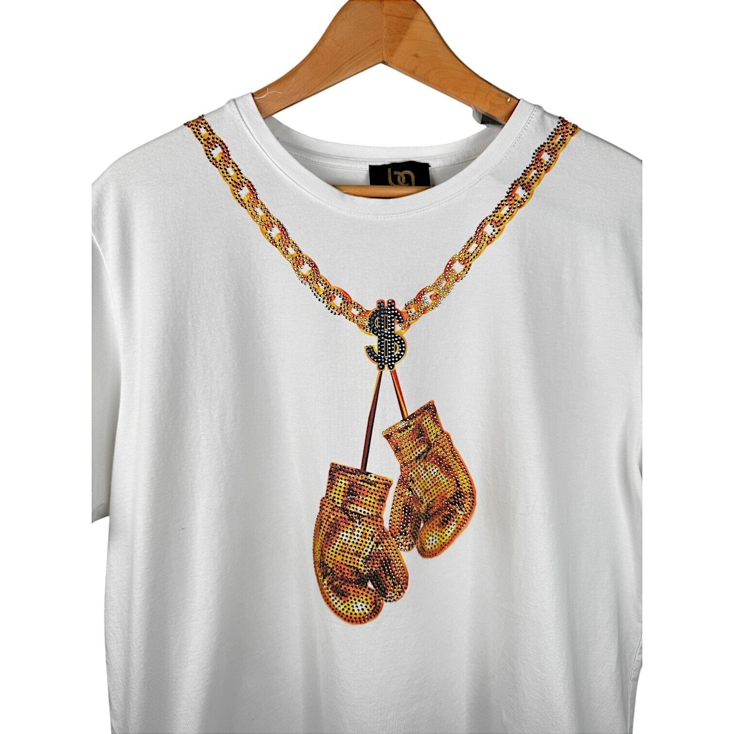 Bourgeois Avenue Paris Mens XL T-Shirt Boxing Novelty Beaded Streetwear Hip Hop gallery