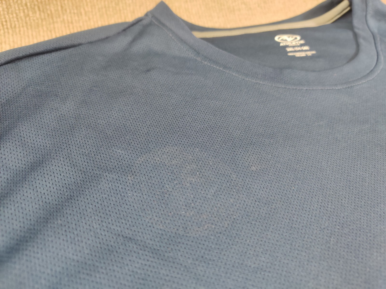 Athletic Works Mens Navy Blue T Shirt 3XL 54-56 Active Fit Gym Core Crew Neck gallery