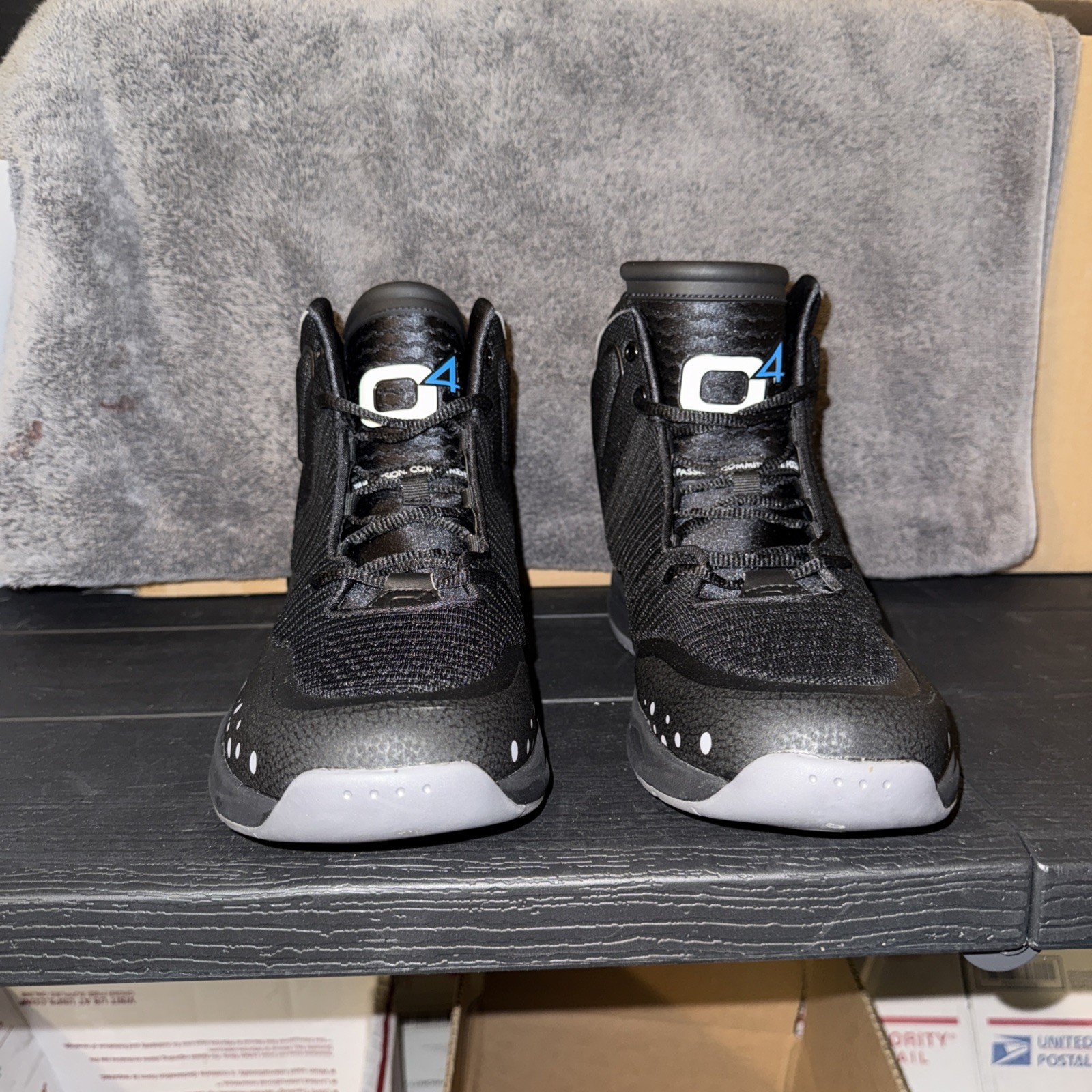 Q4 Sports Jet Black Basketball Sneakers, Size 11, Brand New, Og Box