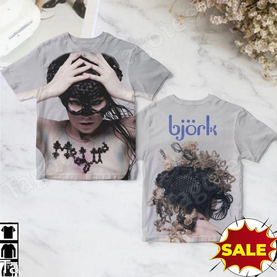 Björk Medúlla Album Cover Graphic T-Shirt Rare Music AOP 3D ZA706 gallery