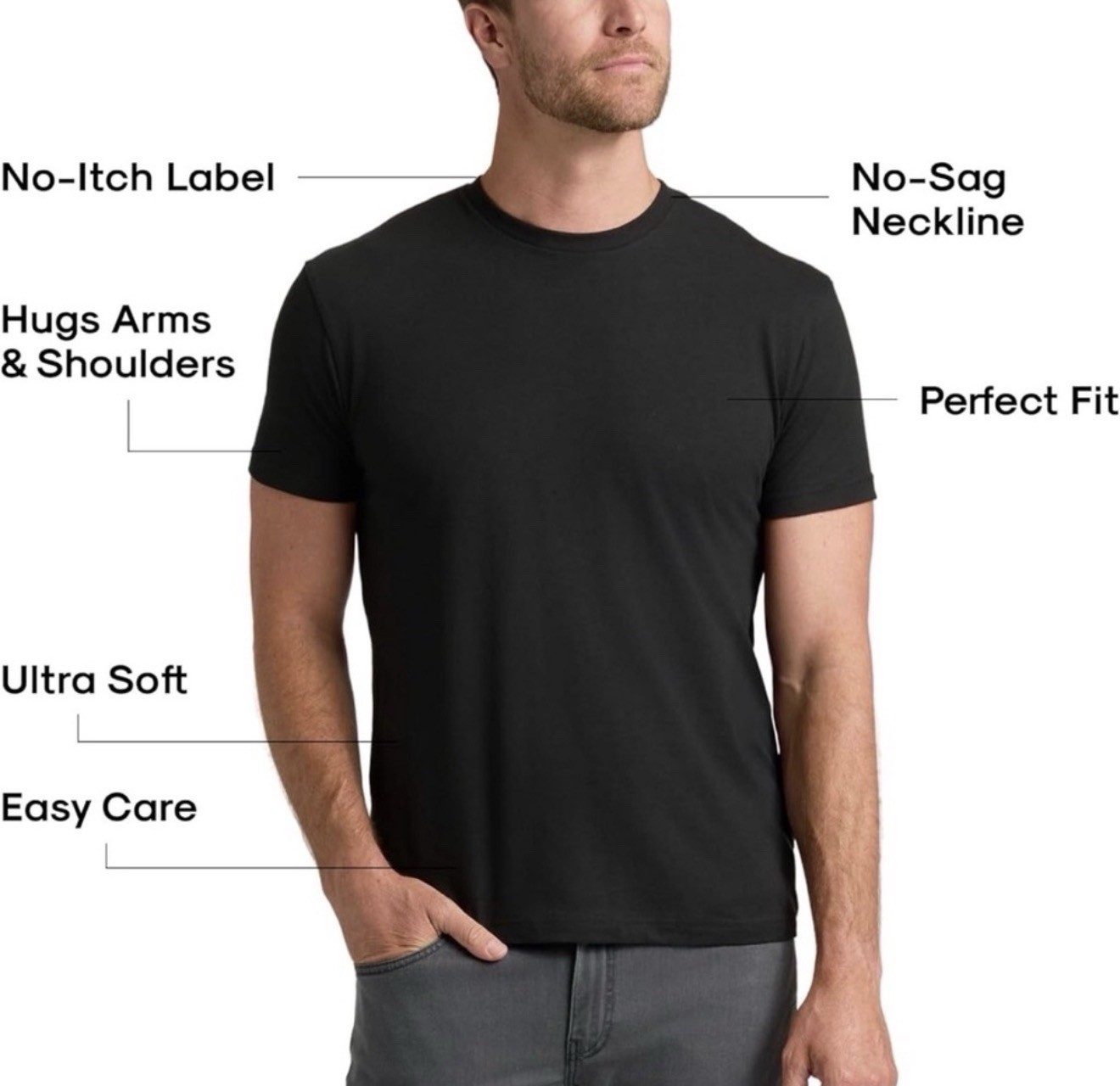 True Classic Men’s T-Shirts 3-Pack - Crew Neck Short Sleeve - NEW IN BAG gallery