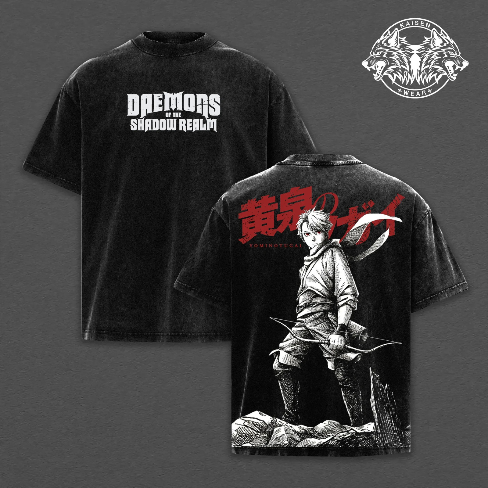 Yuru Anime Apparel: Vintage Graphic Tee, Crewneck. Premium Daemons of the Shadow