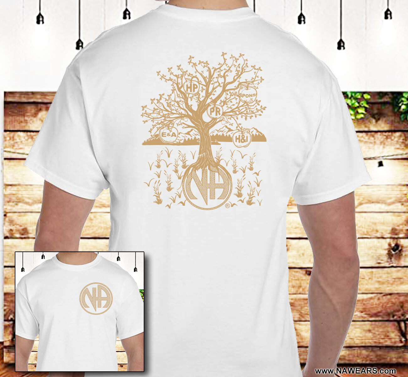 Narcotics Anonymous SERVICE TREE V.1 T-shirt – 100% cotton