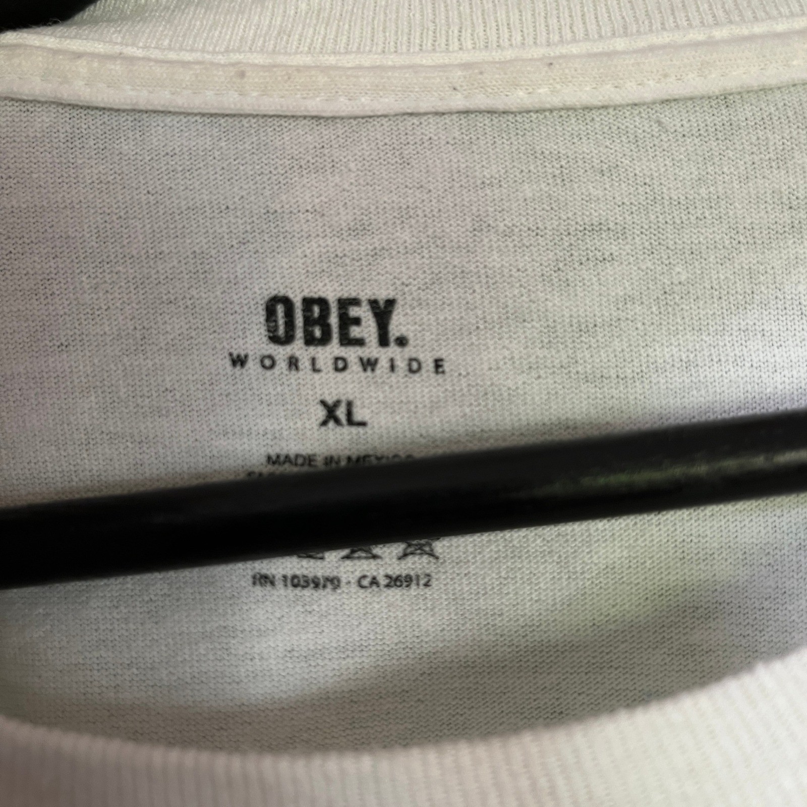 Obey Worldwide Shirt Mens XL Art White Mouth Tongue Andre Giant Streetwear gallery