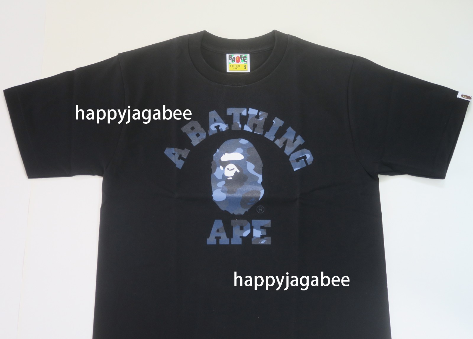 A BATHNIG APE Men's COLOR CAMO COLLEGE TEE 1L80110016 gallery