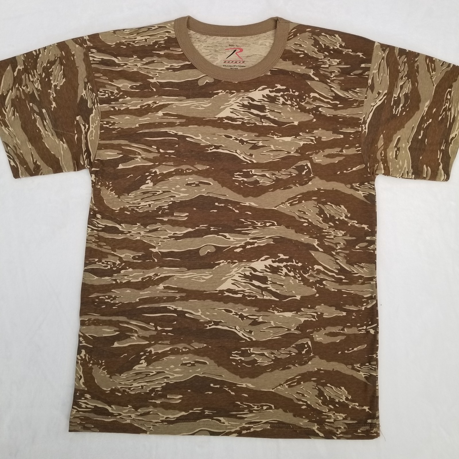 Rothco Unisex Brown Camouflage Short Sleeve Crew Neck T-Shirt Large Casual gallery
