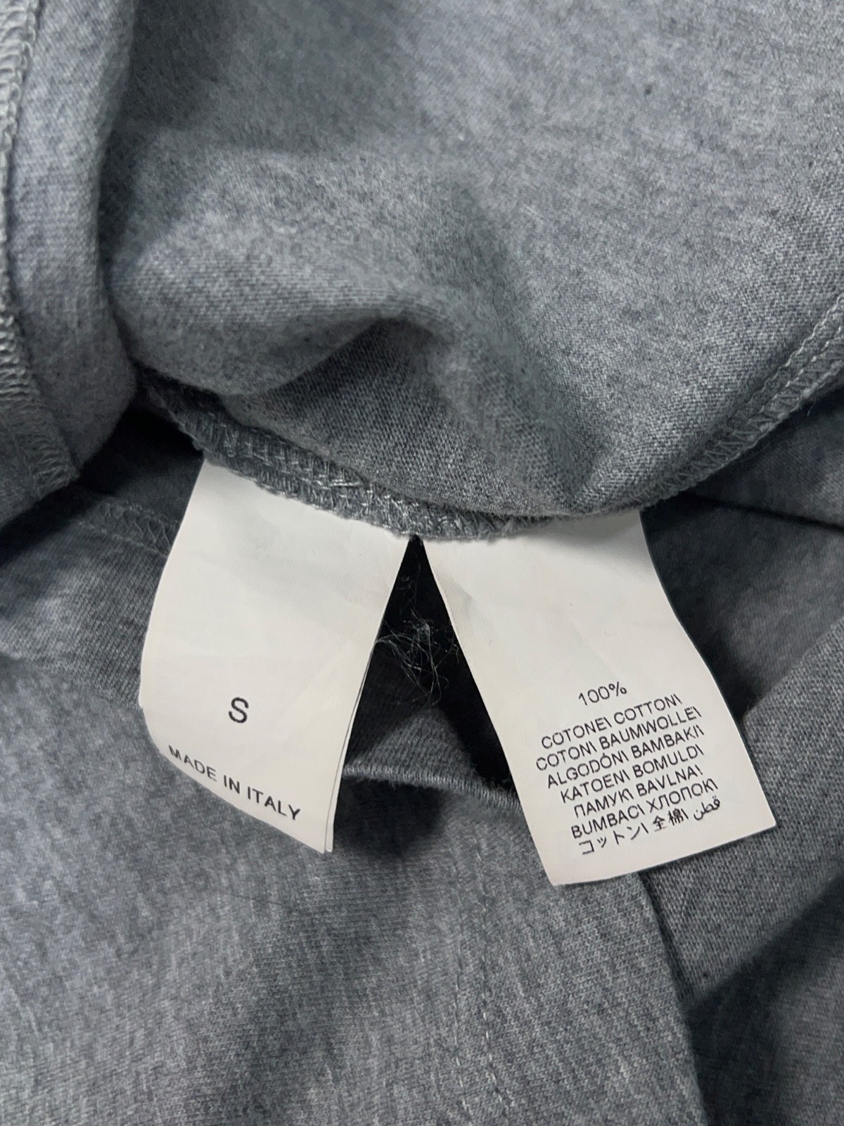 Luxury Mens Brunello Cucinelli Slim Fit Gray Cotton T Shirt Tee Classic Size S gallery