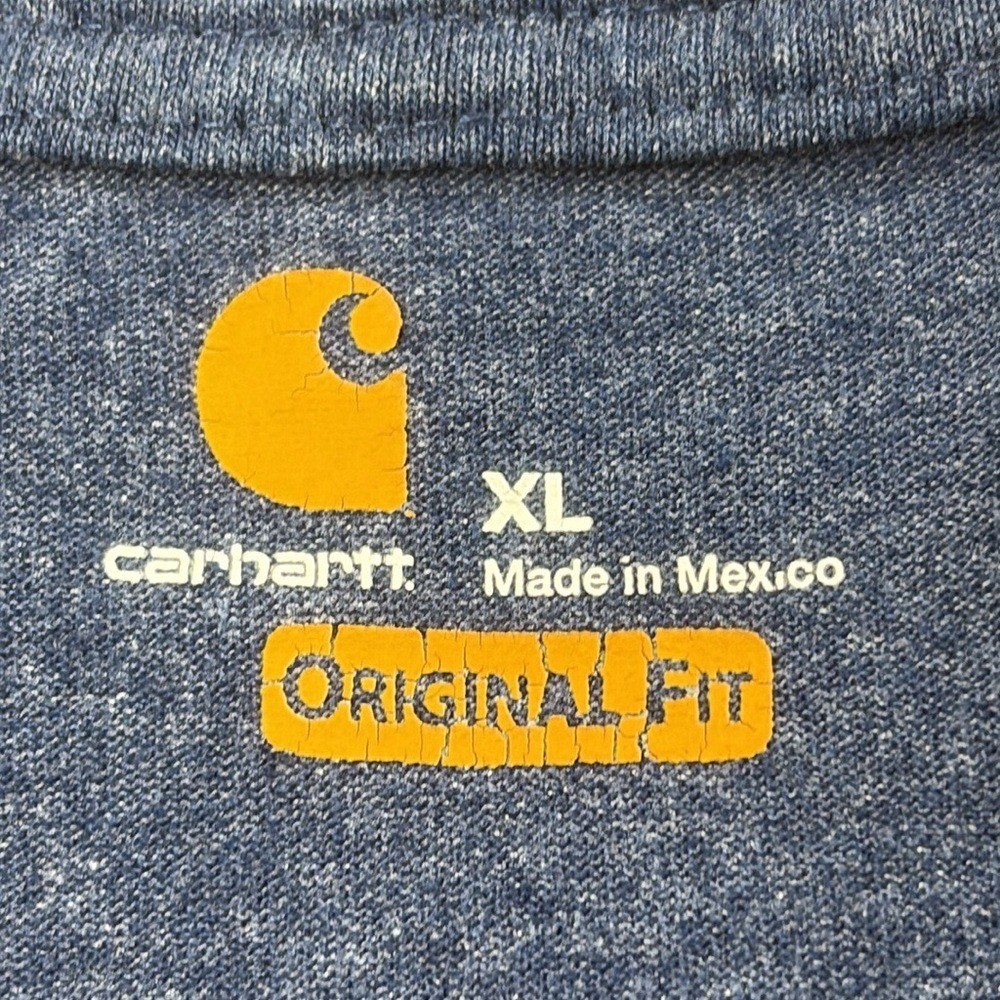 Carhartt Heavy Duty Original Fit Short Sleeve T-Shirt Mens Size XL Blue gallery