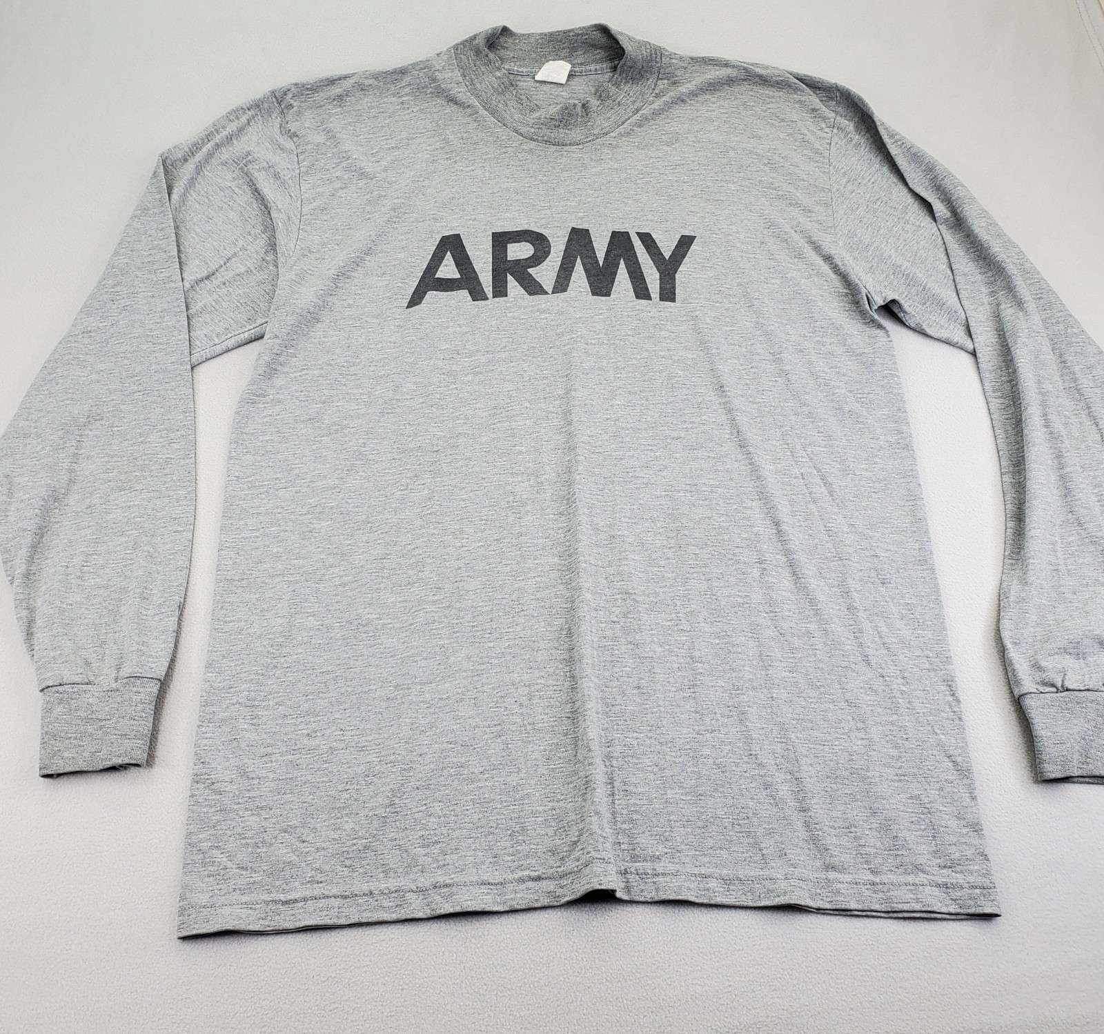 VTG Official Reflective Army Logo Shirt Mens XL Gray Long Sleeve USA AKWA Tek gallery