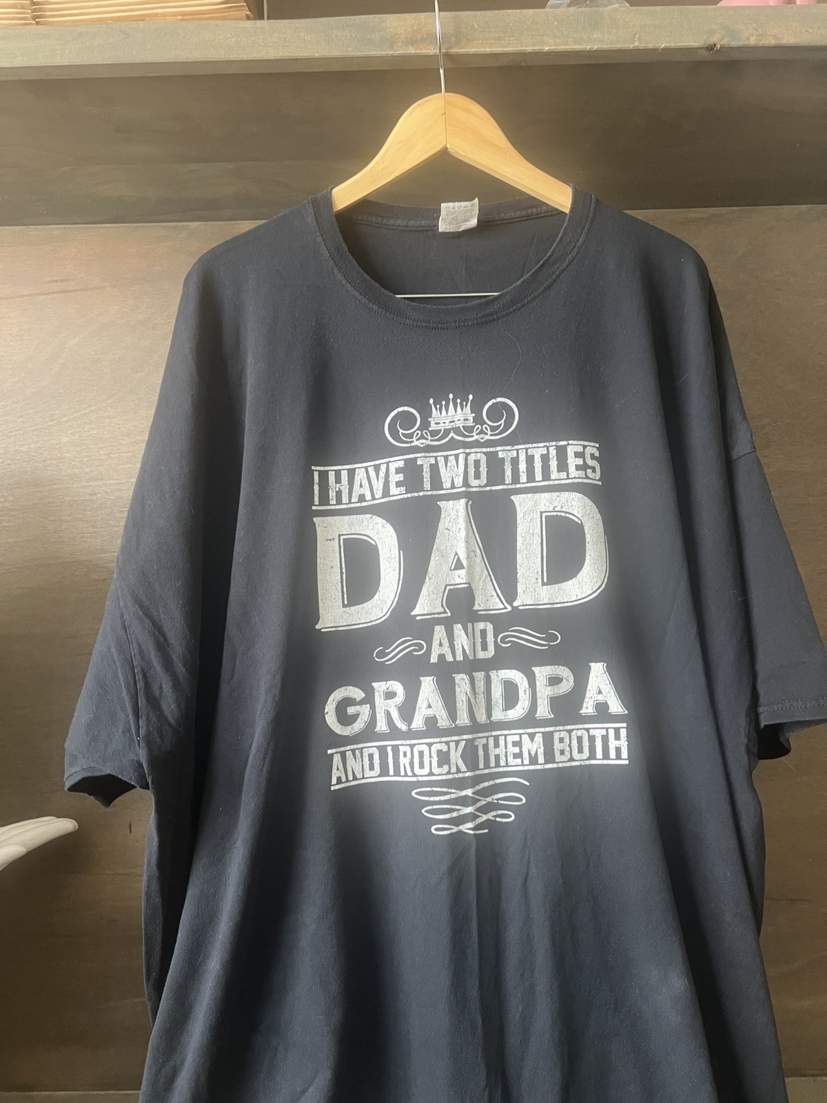 I Have Two Titles Dad And Grandpa Funny Father's Day T-Shirt SIZE 6XL SHORT SLV gallery