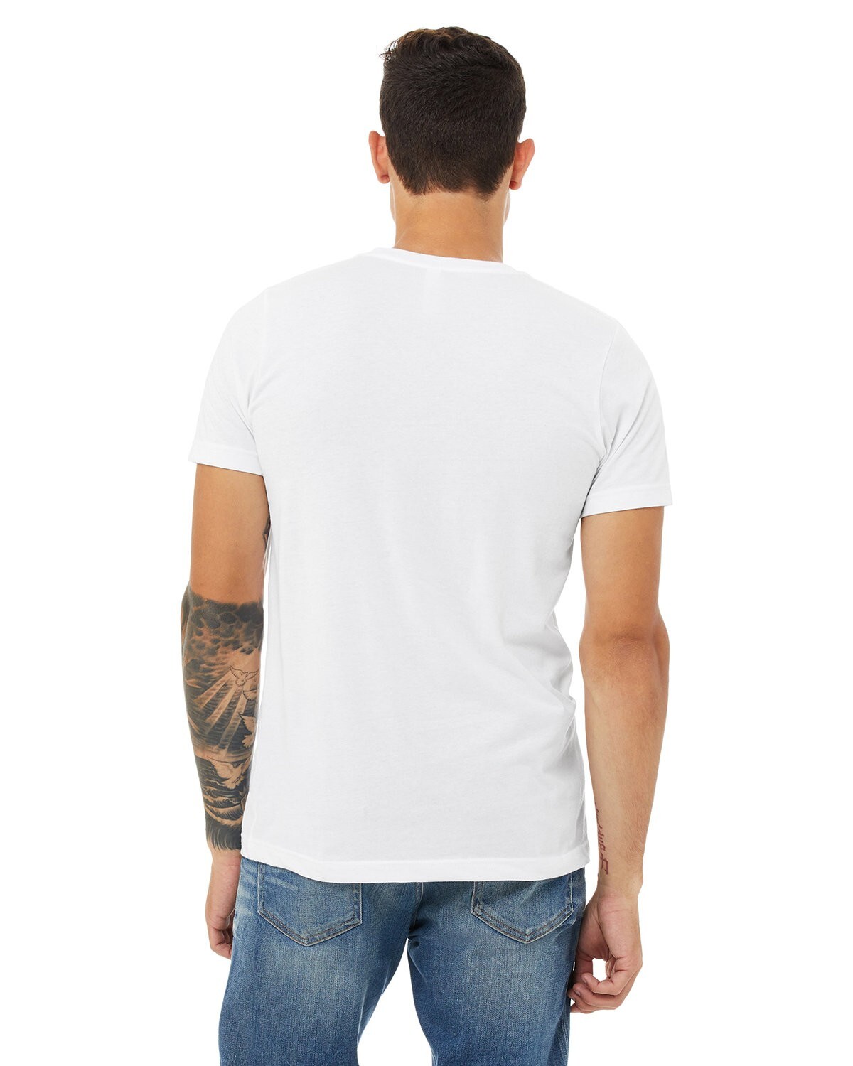 Bella + Canvas 3001CVC 3XL Solid White Blend CVC Jersey Unisex Tshirt gallery