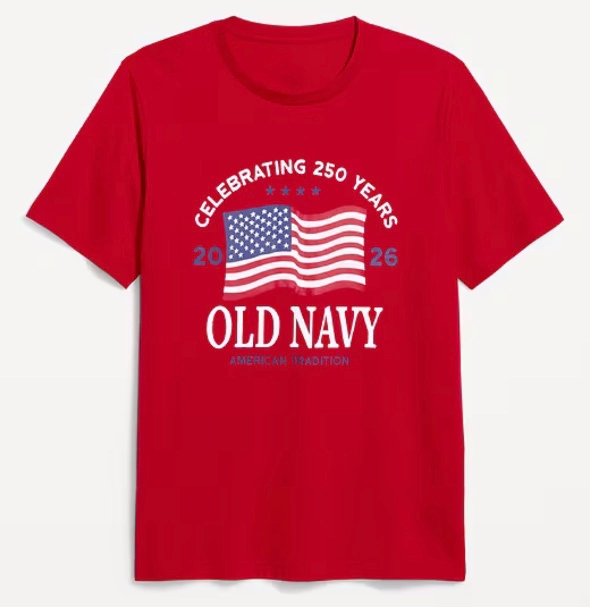 OLD NAVY US Flag 2026 250th Anniversary T-SHIRT Navy / White, Size XS to 4XL gallery