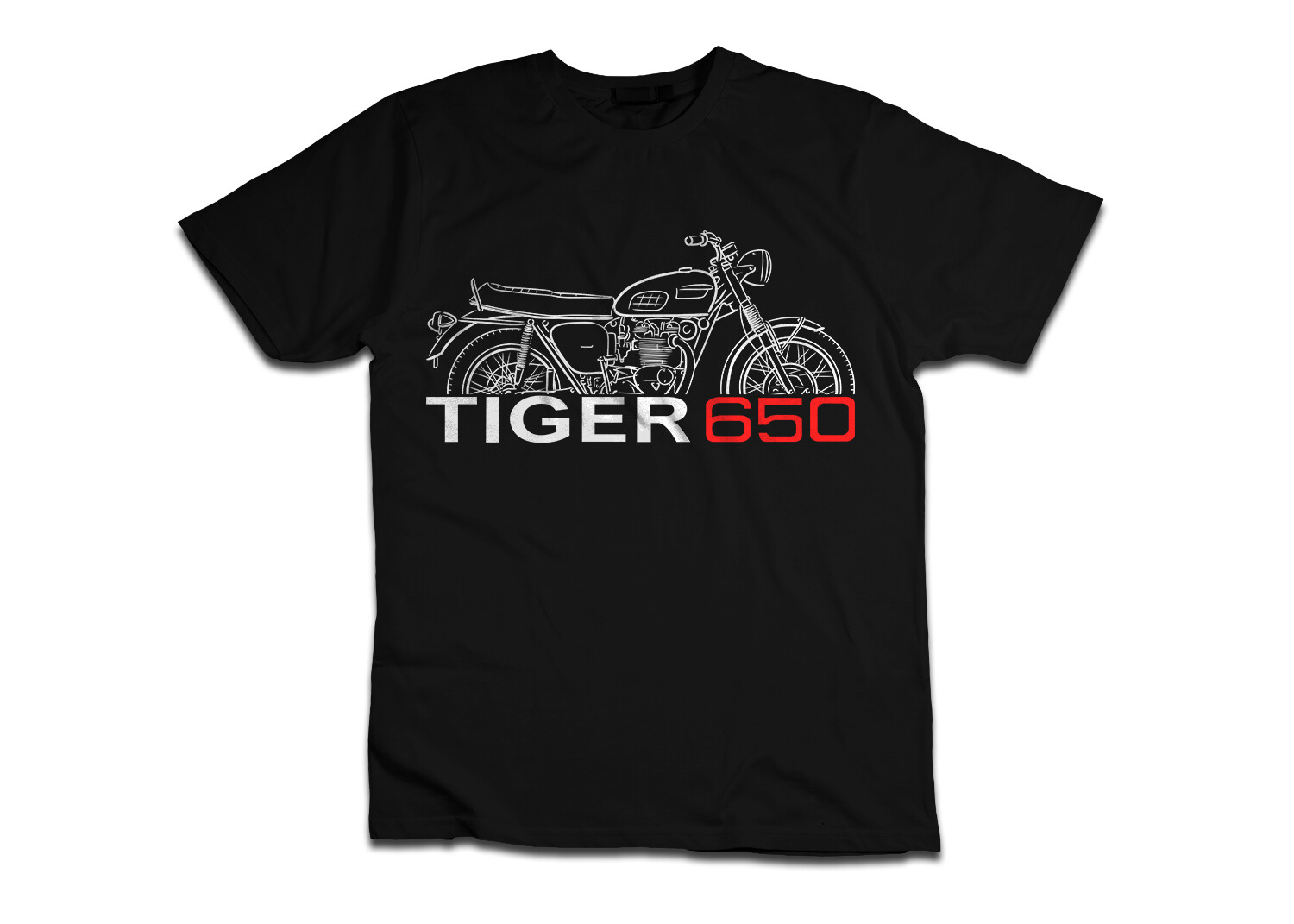 Triumph TR65R Tiger 650 Motorcycle T-Shirt for Riders
