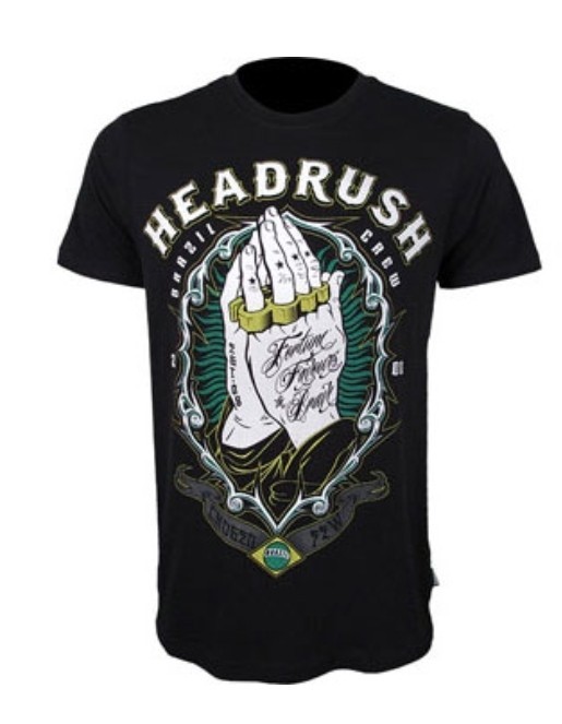 Headrush Brazil Crew 2008 Men’s Size Large T-Shirt MMA Fighter UFC NWT