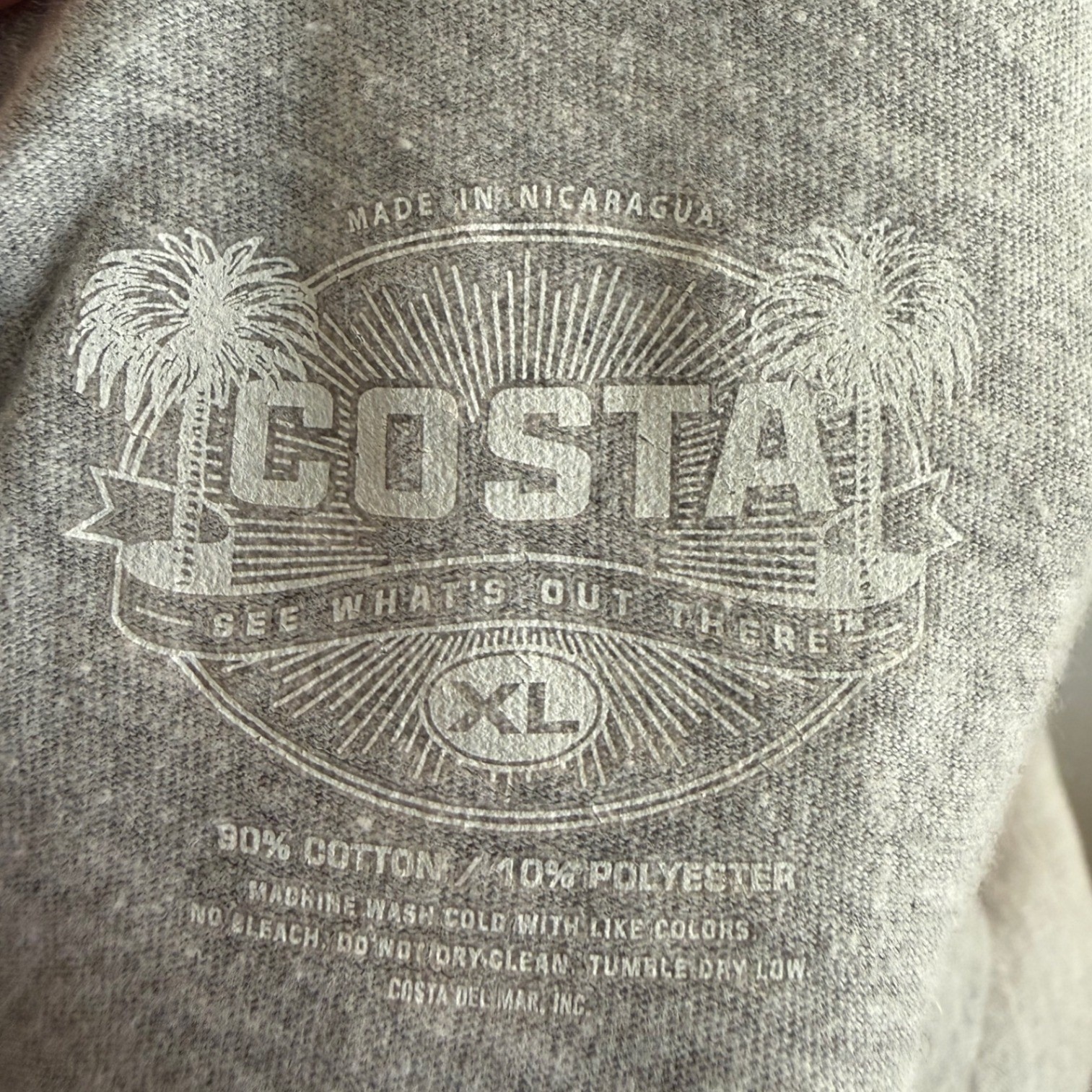 Costa Del Mar Men's XL Graphic T-Shirt 2 Pack Bundle Gray Navy Fishing Surf gallery