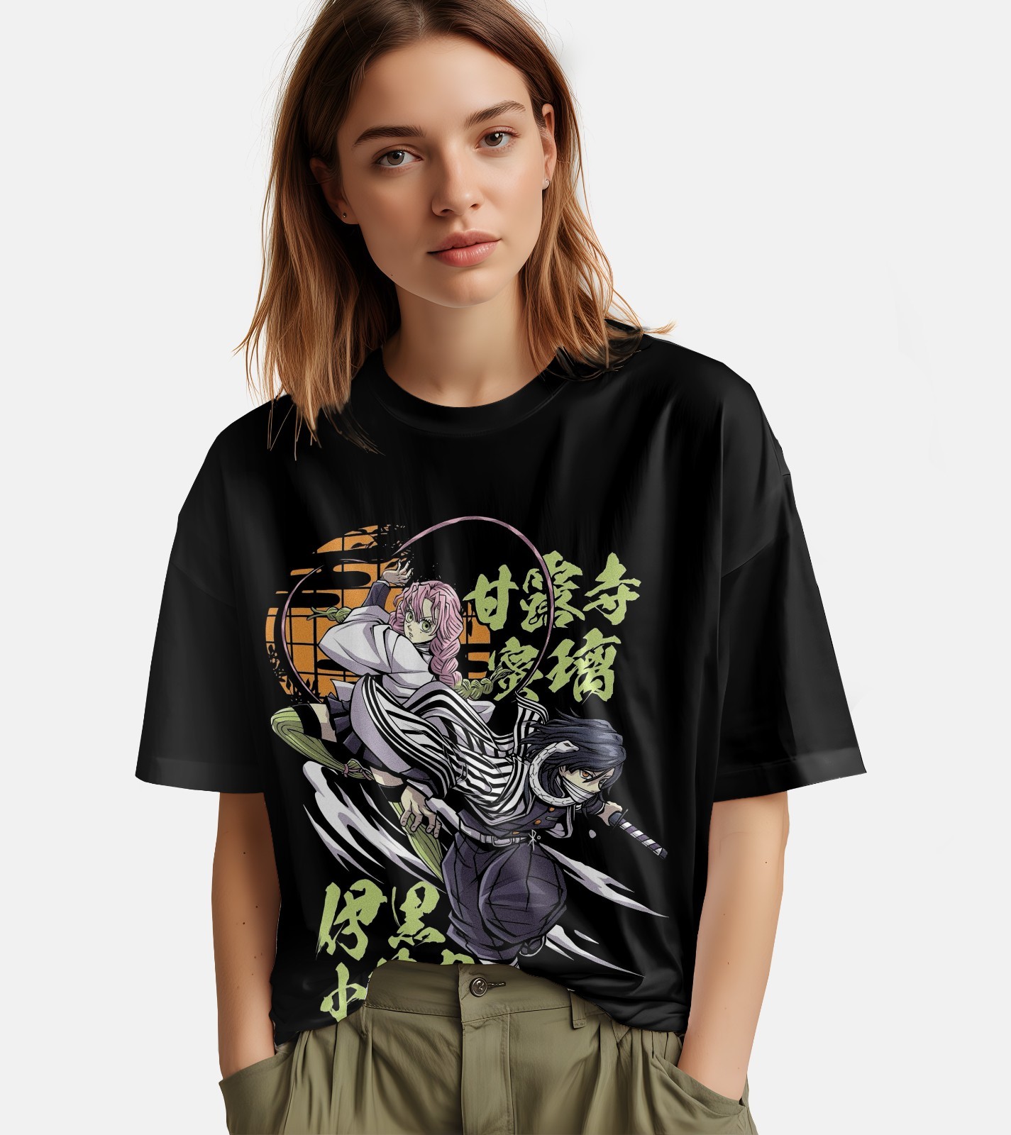 Demon Slayer Shirt Obanai Mitsuri T-Shirt Tanjiro KNY Anime Zenitsu Muzan Tee gallery