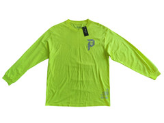 NWT Men’s Primitive Skateboarding Dirty P Hi-Vis Green Long Sleeve Shirt Size L