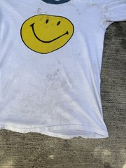 50’s/60’s Vintage Smiley Ringer Tee Size S