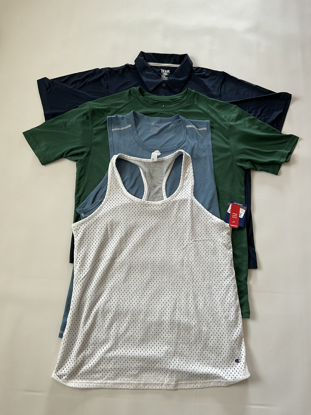 Mix Brands Men’s Lot of 4 Training T-Shirts Athletic tank Gym Size L