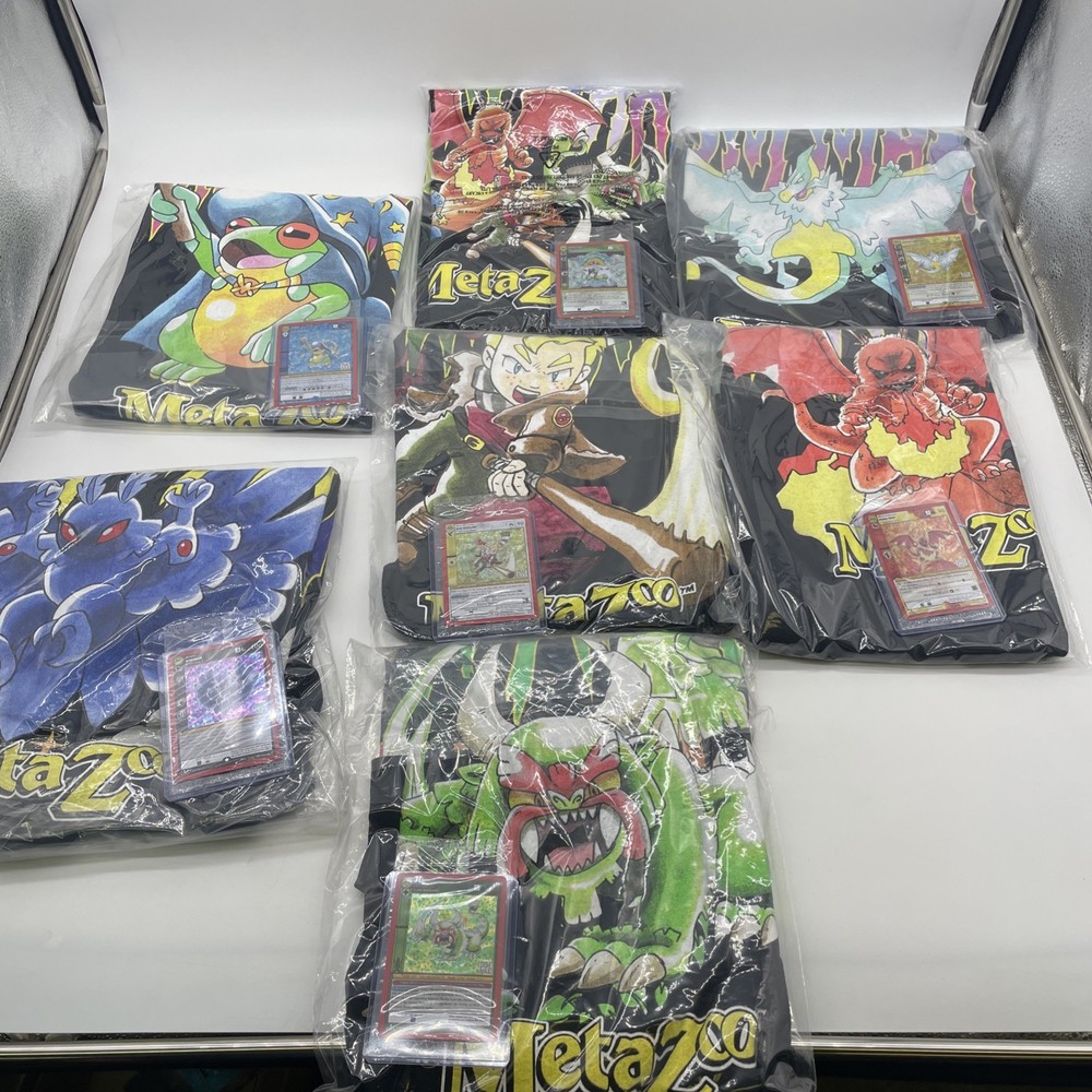 MetaZoo Cryptid Nation Dim Mak Shirts & Promos Complete Set Of All 7! Size 2XL!