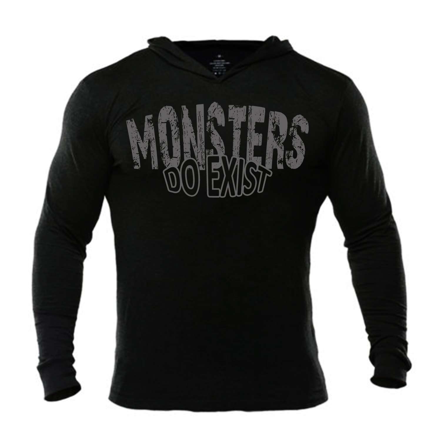 Iron Gods Monsters Do Exist Muscle Hoodie Gym Weightlifting Pullover Workout gallery