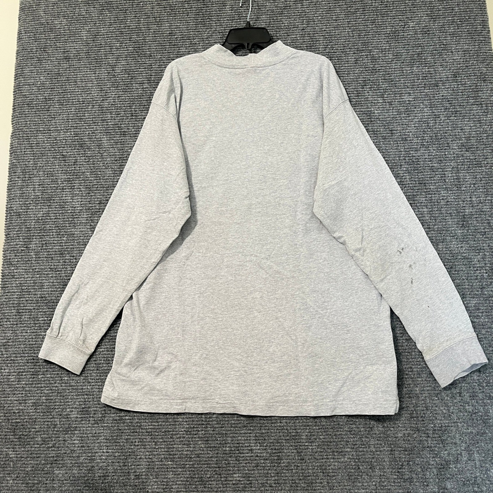 Carhartt Mock Neck Long Sleeve T-Shirt Mens 3XLT Logo Ribbed Cuff Workwear gallery