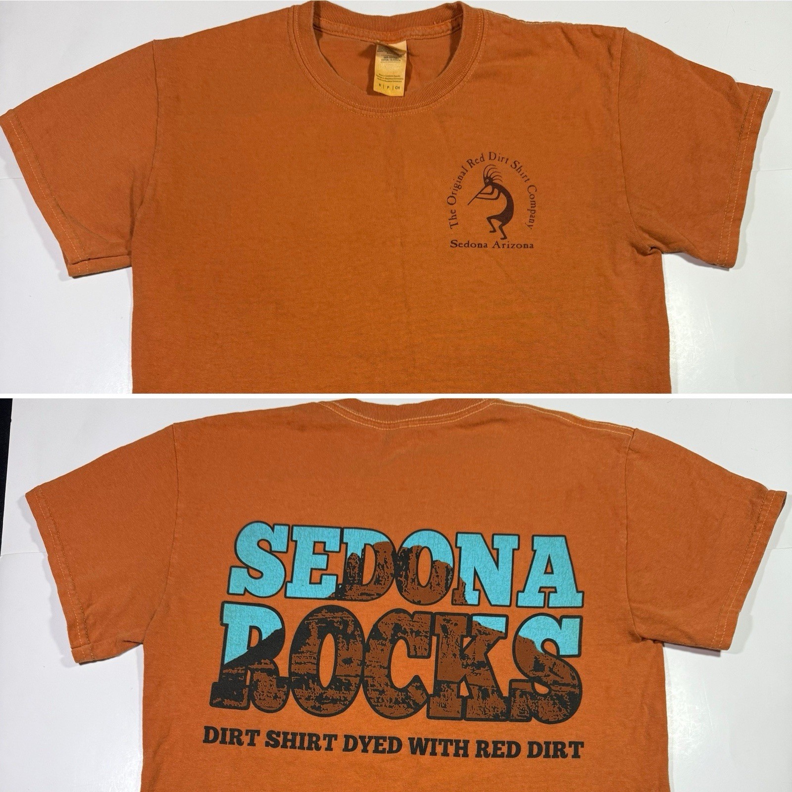 Adult Small Sedona Rocks Arizona T-Shirt Original Red Dirt Dyed Shirt Company AZ gallery