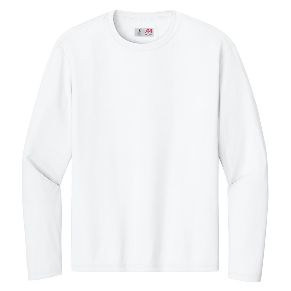 UPF 44+ A4 Cooling Performance Long Sleeve Tee A4N3165 XS-3XL