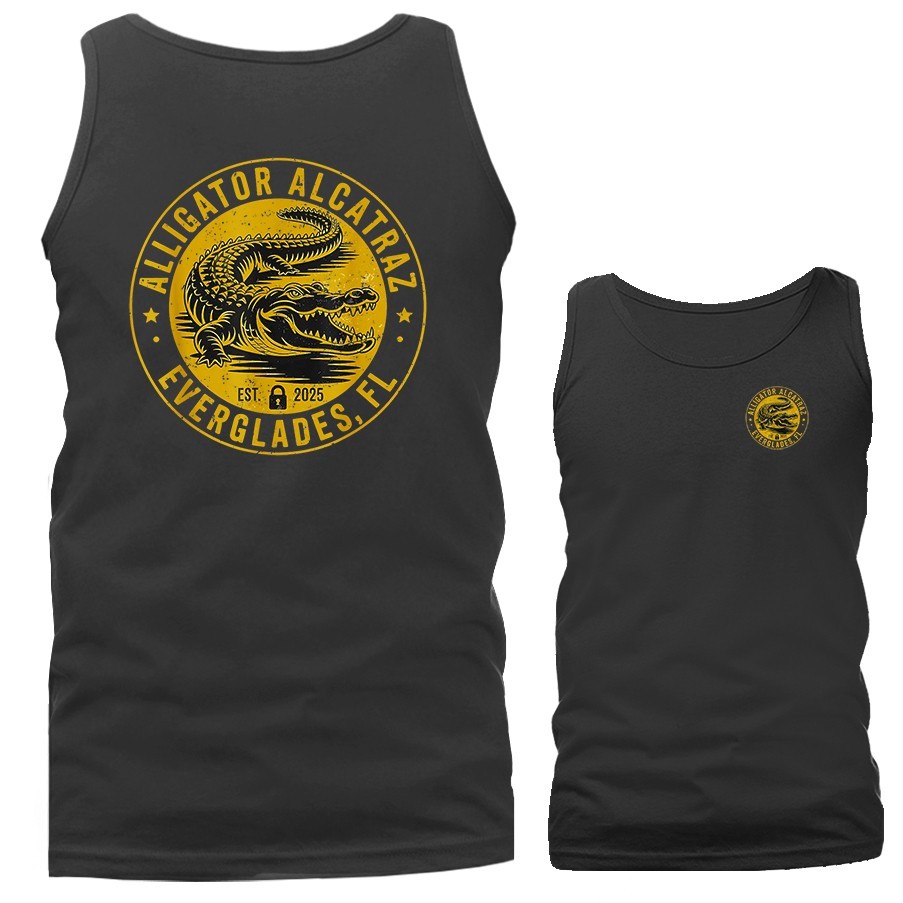 Alligator Alcatraz Nature’s Own Border Patrol Everglades Florida Tank Top