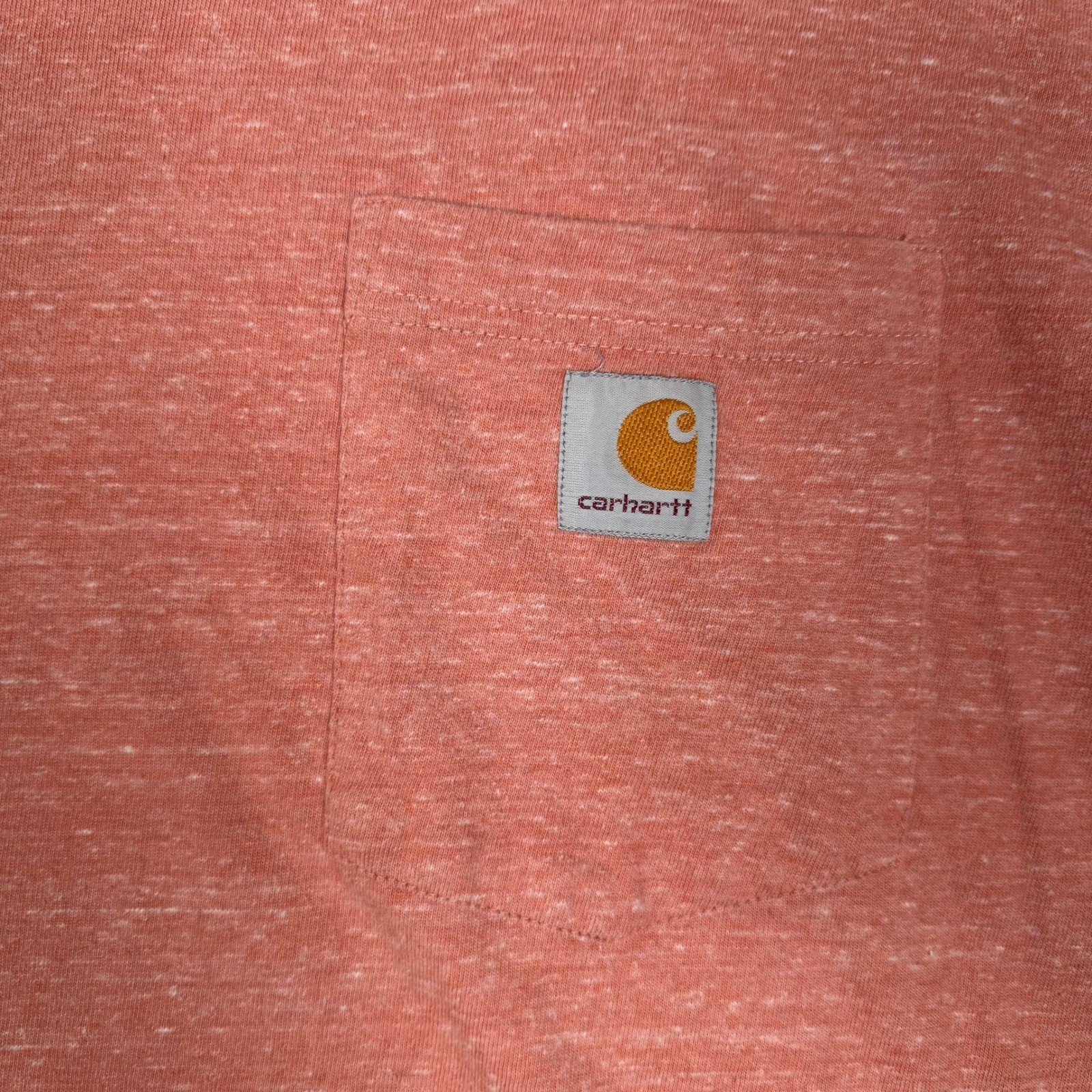 Carhartt K87 Mens Loose Fit Pocket T-Shirt Coral Heather Pink Large K87-P17 gallery
