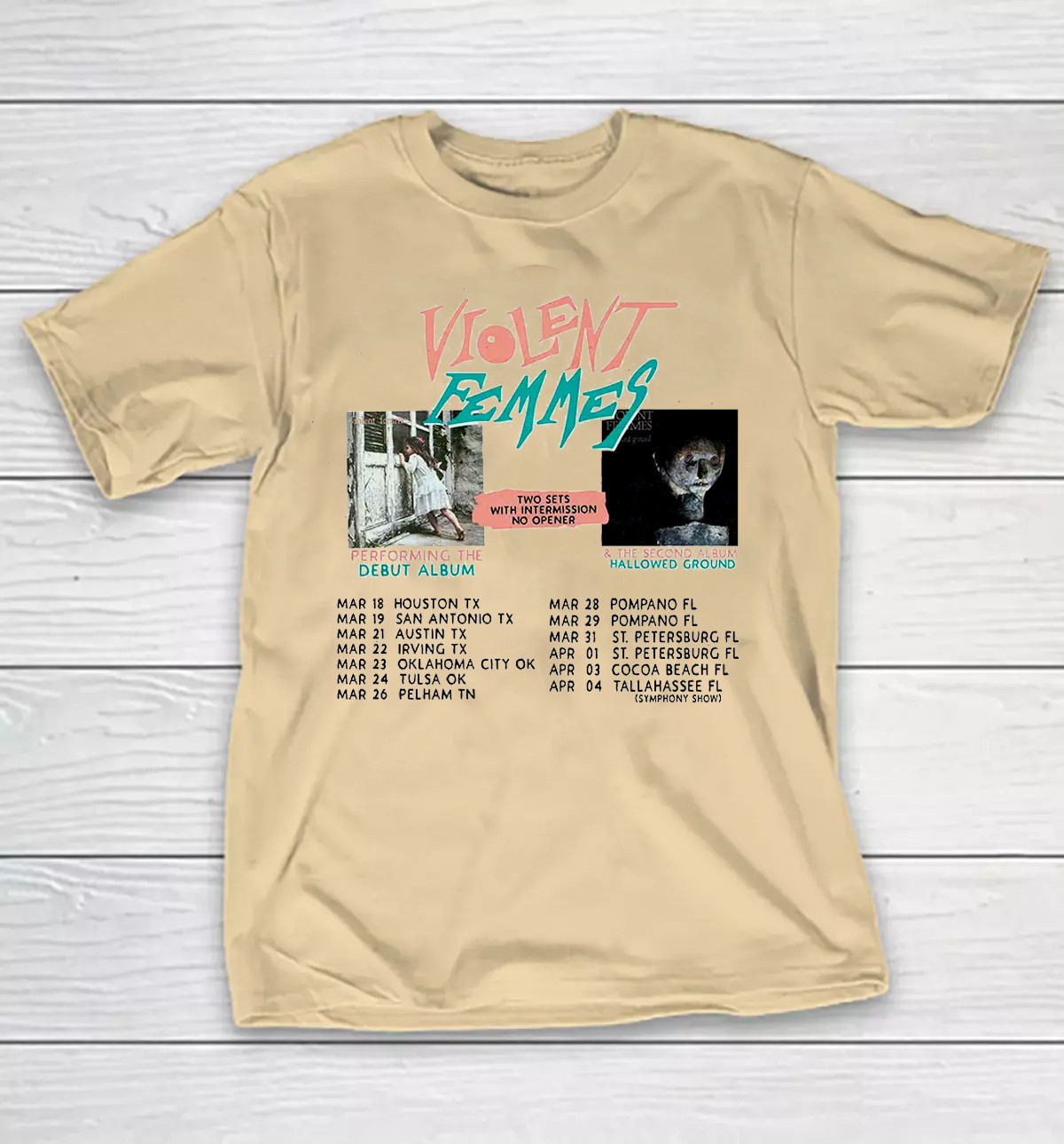 Violent Femmes Spring 2025 US Tour T Shirt Yellow Full Size S-5XL KK165 gallery