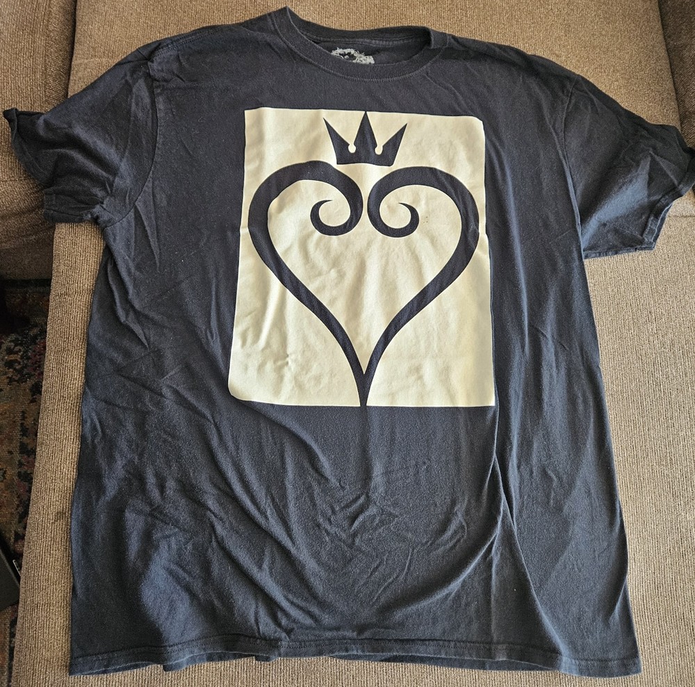 SQUARE ENIX KINGDOM HEARTS Disney Mickey Sora Video Game Vintage Shirt XL RARE🗝