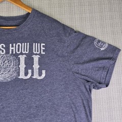 Mason Jar Label This Is How We Roll Tumbleweed T-Shirt Men 2XL Heather Blue Soft