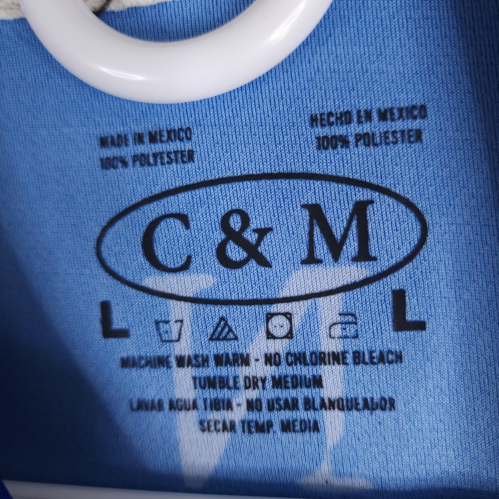 Cozumel Mexico Fishing Shirt Mens L Blue AOP Marlin Compass Graphic Performance gallery