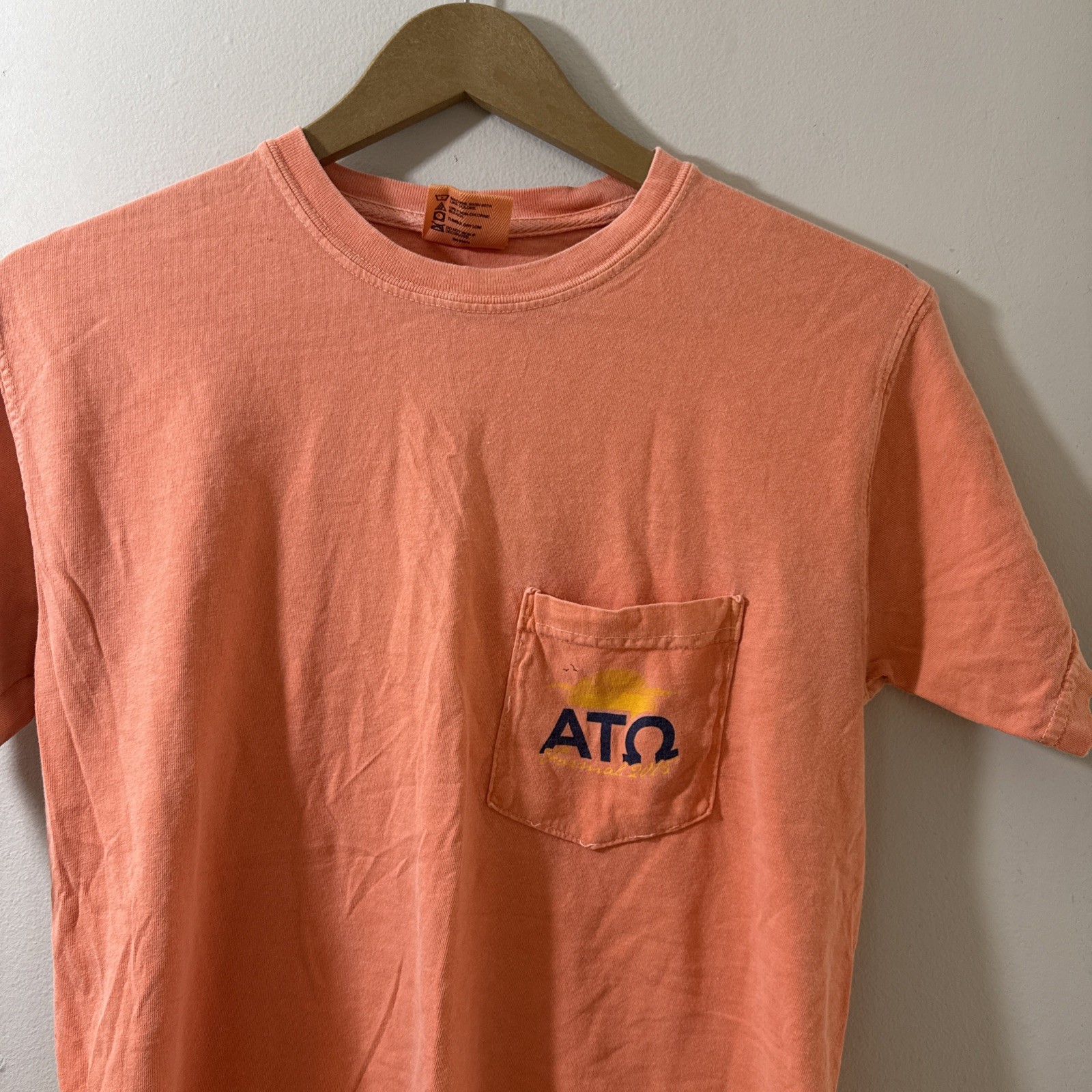 Comfort Colors White Tea Rose Formal Alpha Tau Omega Horseshoe Bay, TX T Shirt S gallery