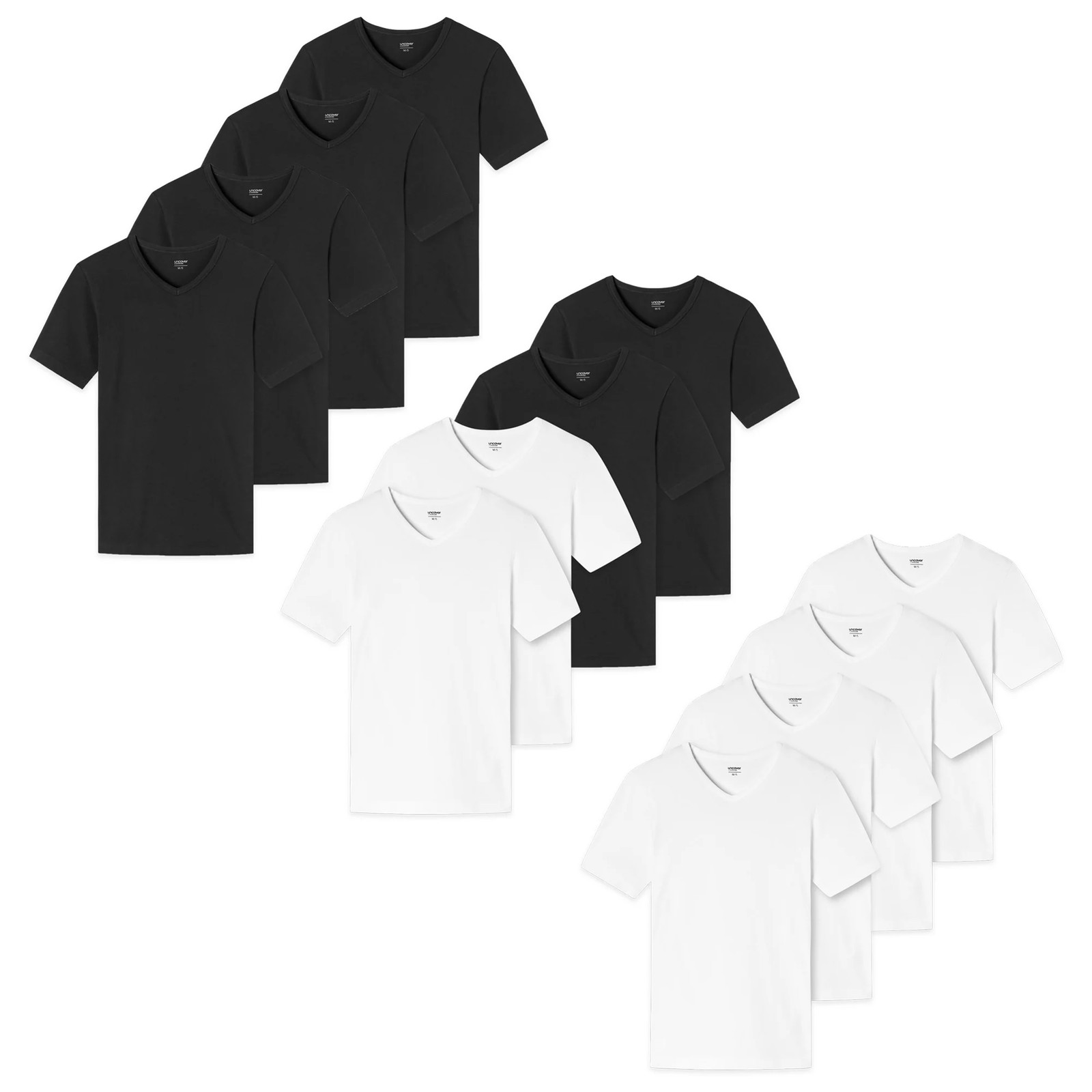 UNCOVER by SCHIESSER Men’s T-Shirt 4 Pack – V-Neck