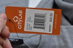 City Lab Classic Waffle Thermal Long Sleeve Heather Gray Shirt Mens XL