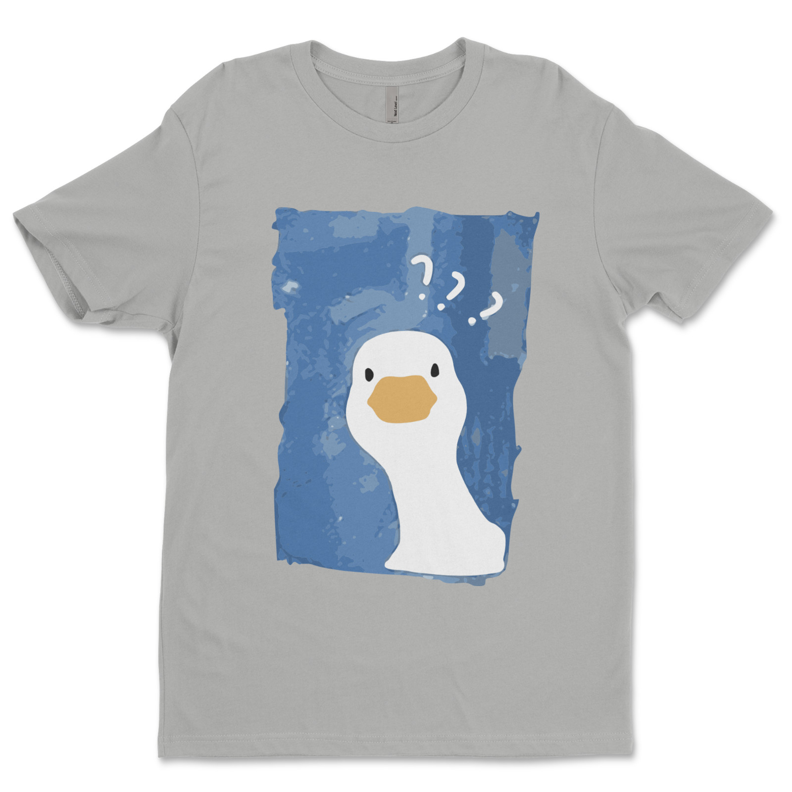 DTF Confused Duck/ Custom Unisex Soft Style T-Shirts, Next Level- Cotton gallery