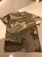 MASTERMIND JAPAN Back Camouflage T-Shirt Tops men M Khaki Beige from JP