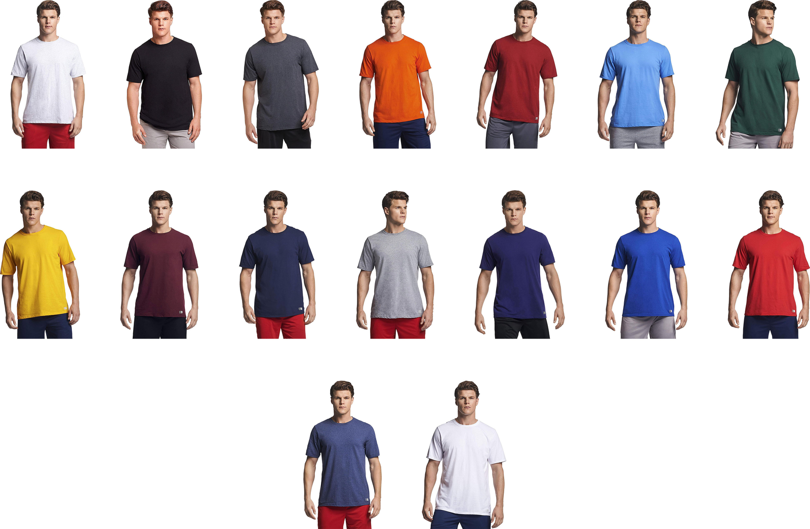 Russell Athletic Men’s Cotton Performance Short Sleeve T-Shirt