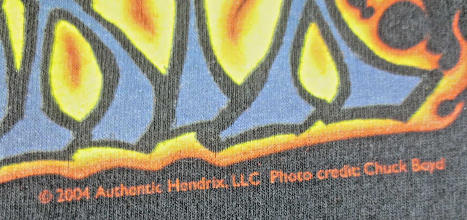 Jimi Hendrix "Flames Graphic" T-Shirt Size-2XL, Alstyle Apparel Tag (C81) gallery